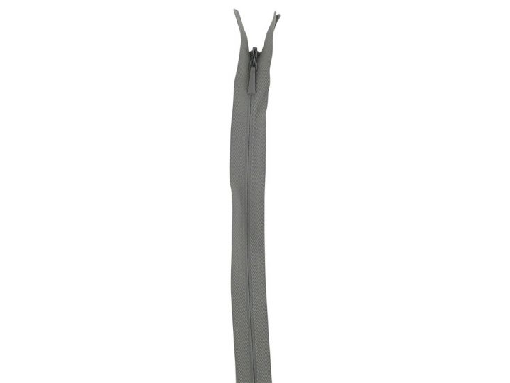 YKK Concealed Invisible Close End Dress Zip, 8 Inch, Light Grey