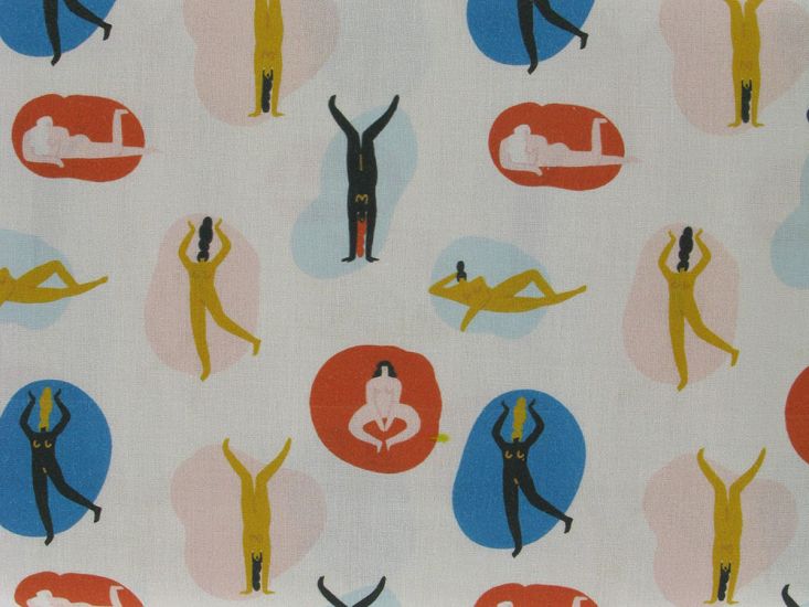 Yoga Pose Cotton Print