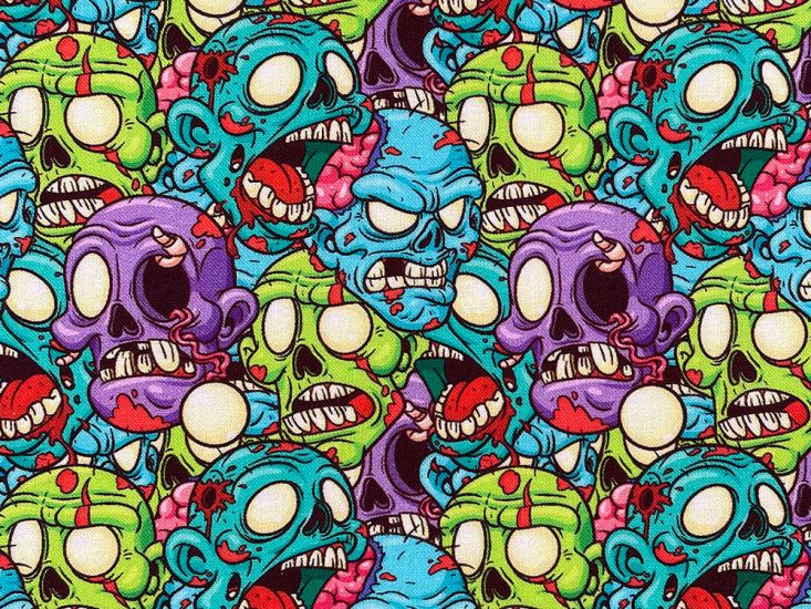 Zombieland Fright Cotton Print