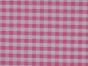 1/4 Inch Printed Polycotton Gingham, Pink
