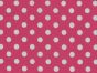 1cm Spot Polycotton Print, Cerise