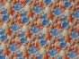 3D Fantasy Cotton Print, Sea Shells