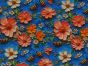 3D Fantasy Jersey Print, Honey Bloom, Blue