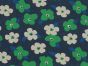 8oz Printed Denim, Midnight Meadow