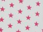 Stars Polycotton Print - Cerise