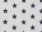 Stars Polycotton Print - Navy