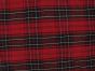 Silk Dupion Plaids Tartan - Red and Black