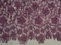 Scalloped Edge Floral Sequin Lace, Orchid