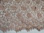 Scalloped Edge Floral Sequin Lace, Peanut