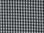 Woven Polycotton Gingham, 1/4 inch, Black