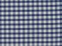 Woven Polycotton Gingham, 1/4 inch, Navy Blue