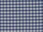 Woven Polycotton Gingham, 1/4 inch, Navy Blue