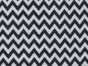 Chevron Polycotton Print, Black