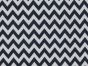 Chevron Polycotton Print, Black