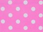 Large White Polka Dot on Pink Background Polycotton Print