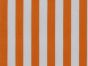 Medium 1cm Stripe Polycotton Print, Orange
