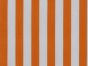 Medium 1cm Stripe Polycotton Print, Orange