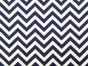 Chevron Polycotton Print, Navy