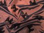 Polyester Taffeta with Flocked Bows, Copper