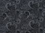 Agal Paisley Cotton Poplin  Print, Black