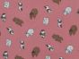 All Bears Polycotton Print, Pink