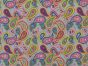 Allover Paisley Cotton Jersey Print, Sky