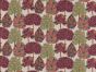 Arbre Forest Viscose Linen Blend Curtain Fabric, Mulberry