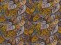 Autumn Leaves Sketch Cotton Satin Print, Rustic