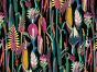 Botanical Wonders Printed Velvet, Black