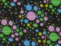 Bright Planet Galaxy Polycotton Print, Green and Pink