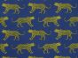 Bright Safari Cheetah Polycotton Print, Royal