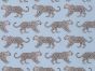 Bright Safari Cheetah Polycotton Print, Sky