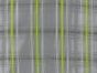 Bright Yellow Stripy Check Acetate Viscose Lining, Grey