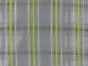 Bright Yellow Stripy Check Acetate Viscose Lining, Grey