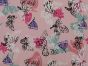 Butterfly Bloom Viscose Print, Pink
