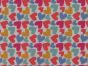 Candy Hearts Polycotton Print, White