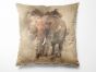 Canvas Art Linen Look Panel, Elephant