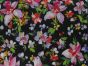 Carnation Garden Cotton Lawn, Black