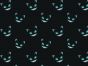 Cheshire Cat Glowing Smile Cotton Print, Blue
