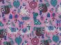 Christmas Animal Party Polycotton Print, Pink