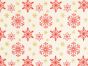 Christmas Glitter Snowflake Star Cotton Print, Ivory