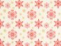 Christmas Glitter Snowflake Star Cotton Print, Ivory