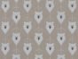 Christmas Polar Bear Head Polycotton Print, Beige