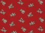 Christmas Teddy Polycotton Print, Red