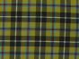 Cornish Tartan Cotton Print, Mustard