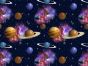Cosmic Collection Cotton Print, Starlight Planets