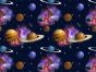 Cosmic Collection Cotton Print, Starlight Planets