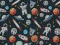 Astroboy Adventure Cotton Print, Navy