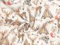 Animal Chic Cotton Print, Campout, White