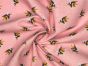 Craft Collection Cotton Print, Bumble Bee, Candy Pink